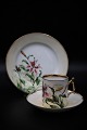 Antique 1800s, coffee cup and cake plate from Bing & Grondahl with hand-painted 
lilies.