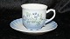 Kaffekop med underkop tallerken Christianholm PorcelænDen nr 12Højde 6,3 cmweb 13086    SOLGT