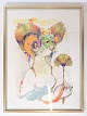 Serigraphic poster by Bjørn Wiinblad with a motif of a woman from around the 
1970s.
Dimensions in cm: H: 69 W: 52
Great condition
