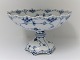 Royal Copenhagen. Blue fluted, full lace. Large fruit bowl on foot. Model 1022. 
Height 17.5 cm. Diameter 28 cm. (2. quality)