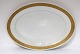 Royal Copenhagen. Fan with gold. Oval tray. Model 11507. Length 30 cm (1 quality)