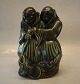 1605 Two Monks with fish 22 x 16 cm  Georg Thylstrup 1913 Royal Copenhagen Art 
Pottery
