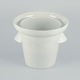 Gustavsberg, large "Granit" champagne cooler in white porcelain. For magnum bottle.