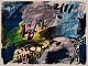 Peter Nyborg, Danish artist. Gouache and oil crayon on paper."Eager Man." Abstract composition with a colorful palette.