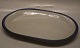 Oval dish  36.5 x 26 cm Christine Blue and Grey  Stoneware Danish Art Pottery Knabstrup