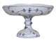 Blue Fluted PlainCake bowl on high stand