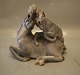 2439 RC Gazelle with babygazelle on back 20 x 25 cm Knud Kyhn Royal Copenhagen animal  figurine 