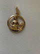 Virgo Zodiac sign Charms / Pendant in 14 carat gold
Height 23.48 mm