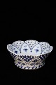Royal Copenhagen Blue Fluted Full Lace fruit bowl. RC#1/1061. Small burn crack...