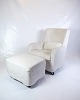 Micromilla Armchair With Stool - White Fabric - Marac - Italy