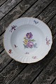 Full Saxon Flower Royal Copenhagen Danish 
porcelain, soup plates No 1616, Ö about 21.5cm 
before year 1900