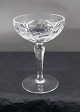 Heidelberg Danish crystal glassware. Liqueur 
glasses 10cm.