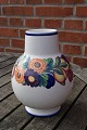 Golden Summer Danish faience poircelain, large, plump vases 21.5cm