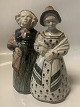 Bing Grondahl stoneware, Two women in national costumes.