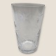 Vandglas med slebet blomstermotiv
*50kr