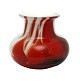 Vase med røde nuancer Cascade, Holmegaard