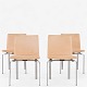 Roxy Klassik 
presents: 
Jørgen Høj 
/ Klassik 
Studio.
JH 3 - Set of 
4 dining chairs 
with frame in 
steel and ...
