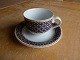 Liselund dark blue porcelain by Royal Copenhagen, set of coffee cups 072/073 with the same pattern.