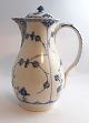 Royal Copenhagen. Blue Fluted, half lace. Chocolate jug. Model 507. Height 23 
cm. (3 quality)