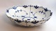 Royal Copenhagen. Blue fluted, full lace. Round bowl. Model 1019. Height 7 cm. 
Diameter 27 cm. With errors from production (see photo). (3 quality)