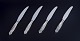 Georg Jensen "Acanthus". A set of four short-handled dinner knives.