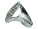 Georg Jensen sølv
Stor skulpturel ring - Str. 51