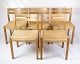 Set of Five Dining Chairs - Model 401 - Oak - Plank Wicker - Jørgen Henrik 
Møller - JL Møllers Furniture Factory - 1960s
Great condition
