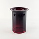 Rød glas vase