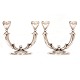Pair of Danish silver candelabra by P. Hertz, Copenhagen, 1936. H: 15cm. W: 
16,5cm (each)