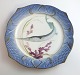 Royal Copenhagen. Fish set No.19. Model 3002. Diameter 22.5 cm. Belone acus. 
Produced before 1923. (1 quality)