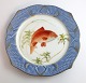Royal Copenhagen. Fish set No.19. Model 3002. Diameter 22.5 cm. Cyprinus 
auratus. Produced before 1923. (1 quality)