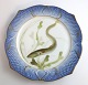 Royal Copenhagen. Fish set No.19. Model 3002. Diameter 22.5 cm. Anguilla 
acutirostris. Produced before 1923. (1 quality)