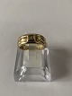 Guldring med Diamant, 14 karat Guld.Størrelse: 60.