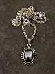 N E From sterling silver pendant with bloodstone