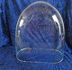 Oval glass dome or glass globe, suitable for 
display. H 41cm
