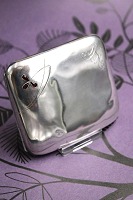 vare nr: Cigaretetui i sølv