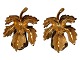 Flora Danica
Gilded leaf ear clips