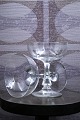 Old, simple champagne glass / cocktail glass in crystal glass 
with angular stem. 
(4 pcs. in stock)
