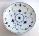 Bing & Gröndahl. Blue painted, fluted. Round bowl. Model 206. Diameter 24 cm. 
Height 7 cm. (1 quality)
