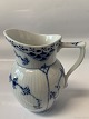 Blue Fluted Half Lace Creamer.
Decoration No. 1/522.