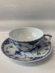 Blue Fluted Half Lace Teacup with saucer.
Dec. No. 1/525. or 081