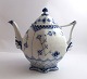 Royal Copenhagen. Blue Fluted, Full lace. Royal Copenhagen. Teapot. Model 143. 
Height 20 cm. 100 cl. (1 quality).