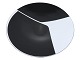 Ib Geertsen
Large black and white enamel dish