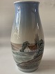 Bing & Grondahl Vase, Motif house and road in landscape.
Dec. No. 602-5249.