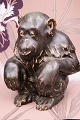 Bing & Grondahl stoneware figurine of a monkey in sung glaze, 
design by Jean Rene Gauguin...