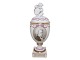 Royal Copenhagen
Lidded Putto vase with Mozart with pink 
decoration