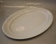 375 Oval platter 39 cm unglazed relief Royal Copenhagen  White  Magnolia
