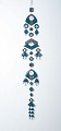 Kalevala Koru, Finland
Ceramic Wall Hanger/dream catcher, 1960s.