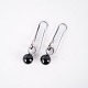 Earrings / Ear 
Hooks – 
Sterling Silver 
925S – Black 
...