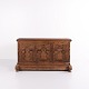 Chest – Oak – Carved Details & Inlay – c. 1860sGreat condition
